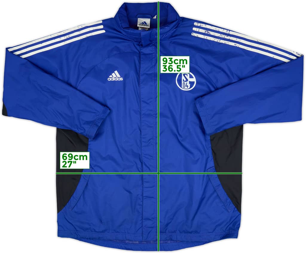 2002-03 Schalke adidas Hooded Rain Jacket - 6/10 - (XL)