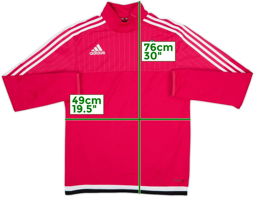 2015-16 Juventus adidas 1/4 Zip Drill Top - 8/10 - (S)