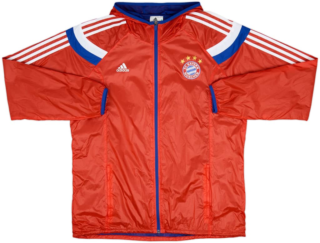 2014-15 Bayern Munich adidas Hooded Track Jacket - 8/10 - (XL)