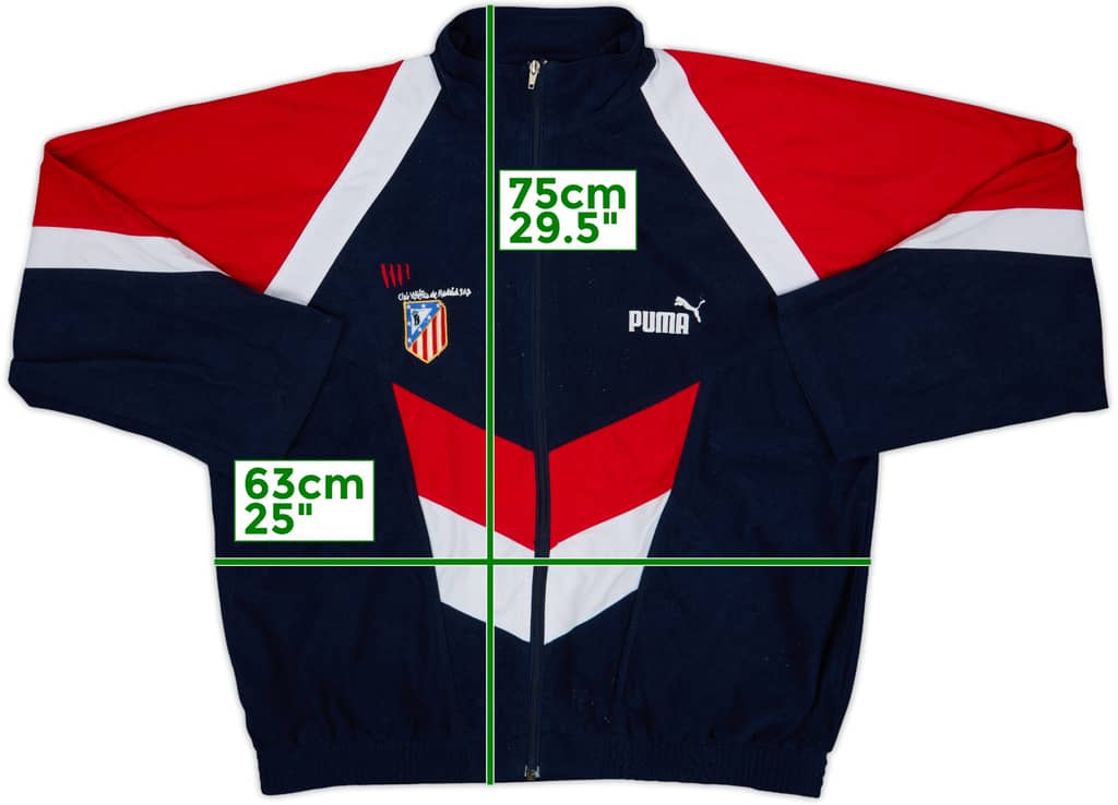 1996-98 Atletico Madrid Puma Track Jacket - 5/10 - (XL)