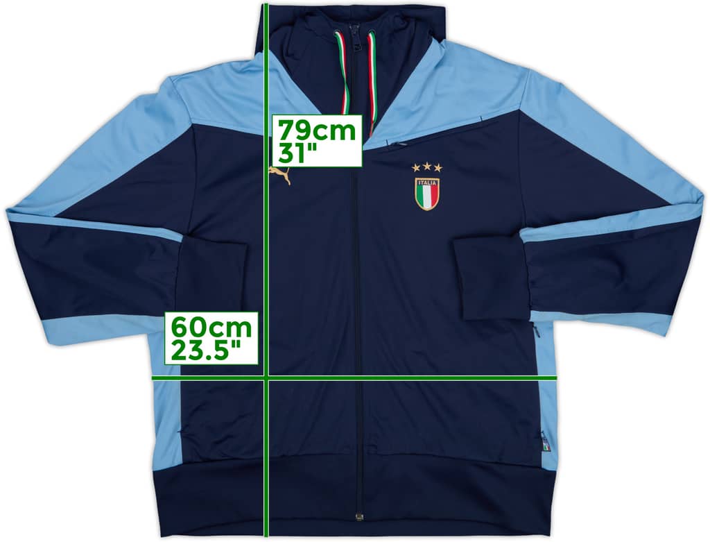 2009-10 Italy Puma Hooded Track Jacket - 8/10 - (XL)