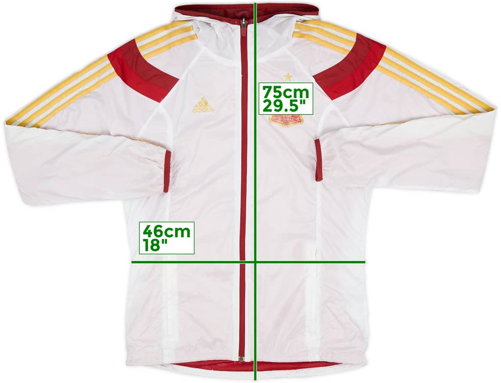 2014-15 Spain adidas Hooded Rain Jacket - 7/10 - (S)