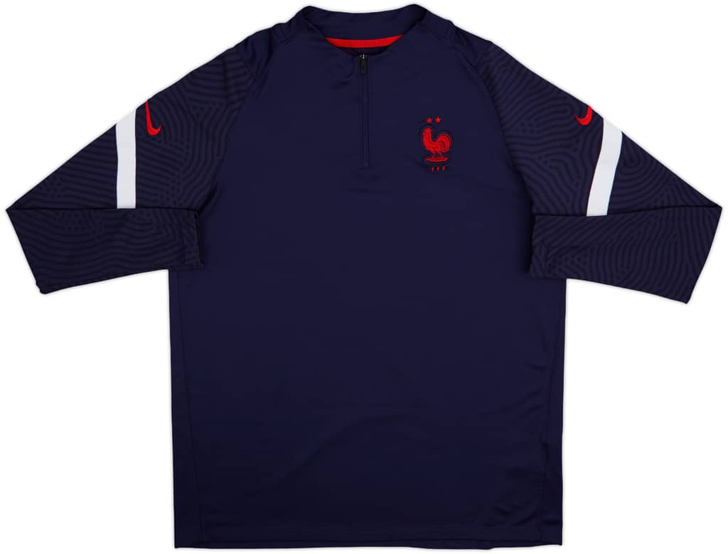 2020-21 France Nike 1/4 Zip Drill Top - 8/10 - (XL)
