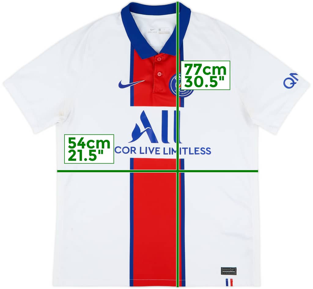 2020-21 Paris Saint-Germain Away Shirt - 6/10 - (L)