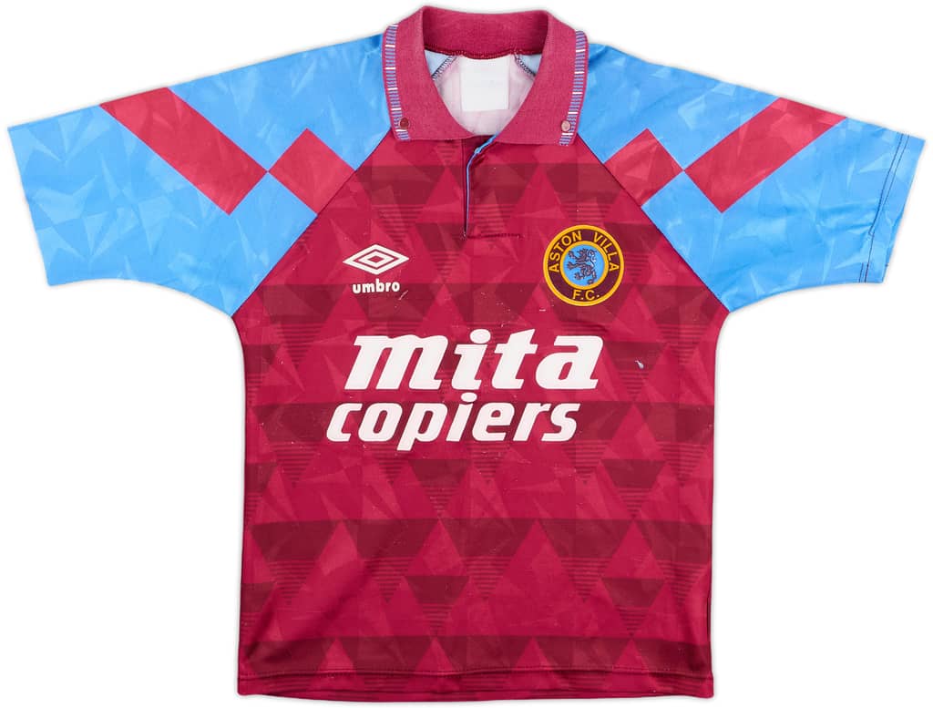 1990-92 Aston Villa Home Shirt - 5/10 - (S.Boys)