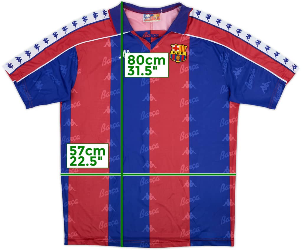 1992-95 Barcelona Home Shirt - 7/10 - (XL)