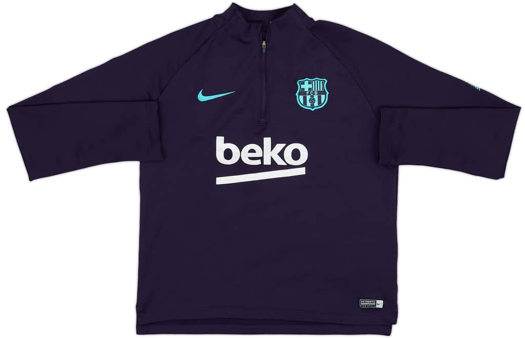 2018-19 Barcelona Nike 1/4 Zip Training Top - 5/10 - (L.Boys)