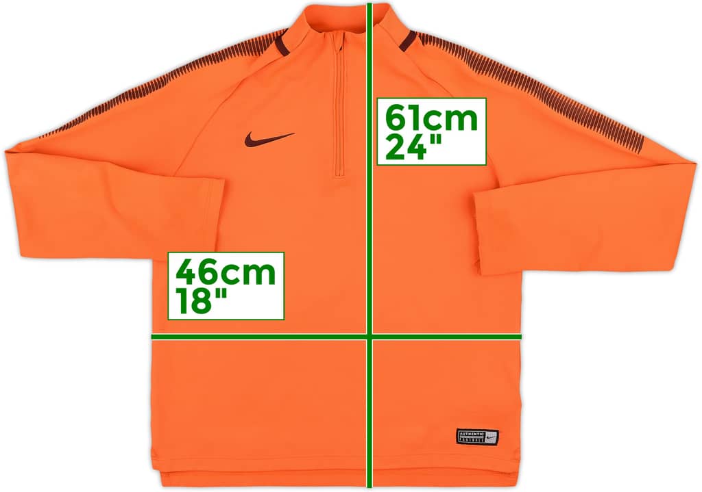 2017-18 Barcelona Nike 1/4 Zip Drill Top - 9/10 - (L.Boys)