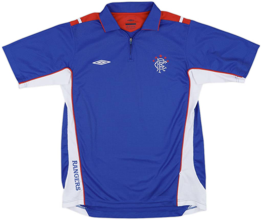 2006-07 Rangers Umbro 1/4 Zip Polo Shirt - 9/10 - (M)