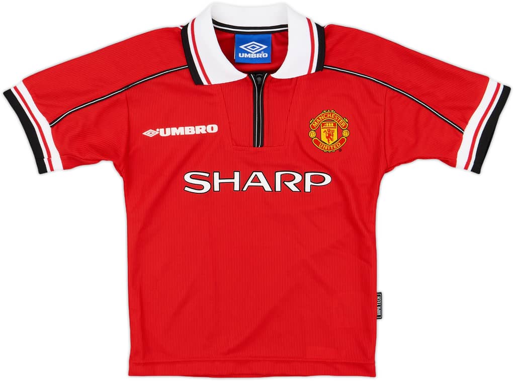1998-00 Manchester United Home Shirt - 10/10 - (6-7 Years)