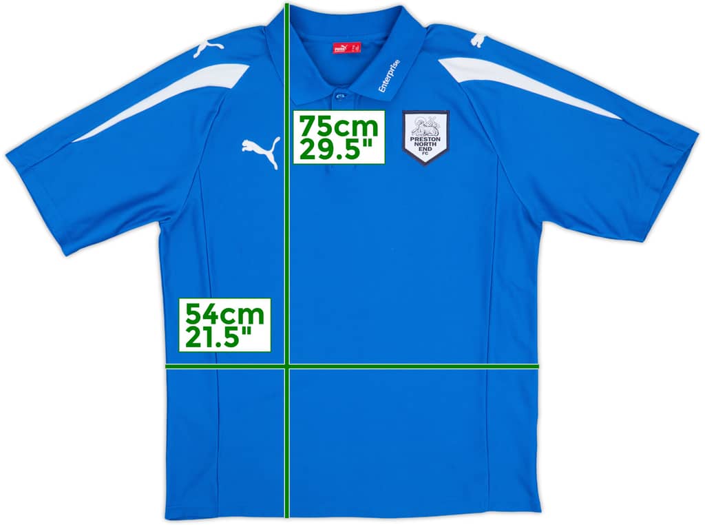 2012-13 Preston North End Puma Polo Shirt - 9/10 - (L)