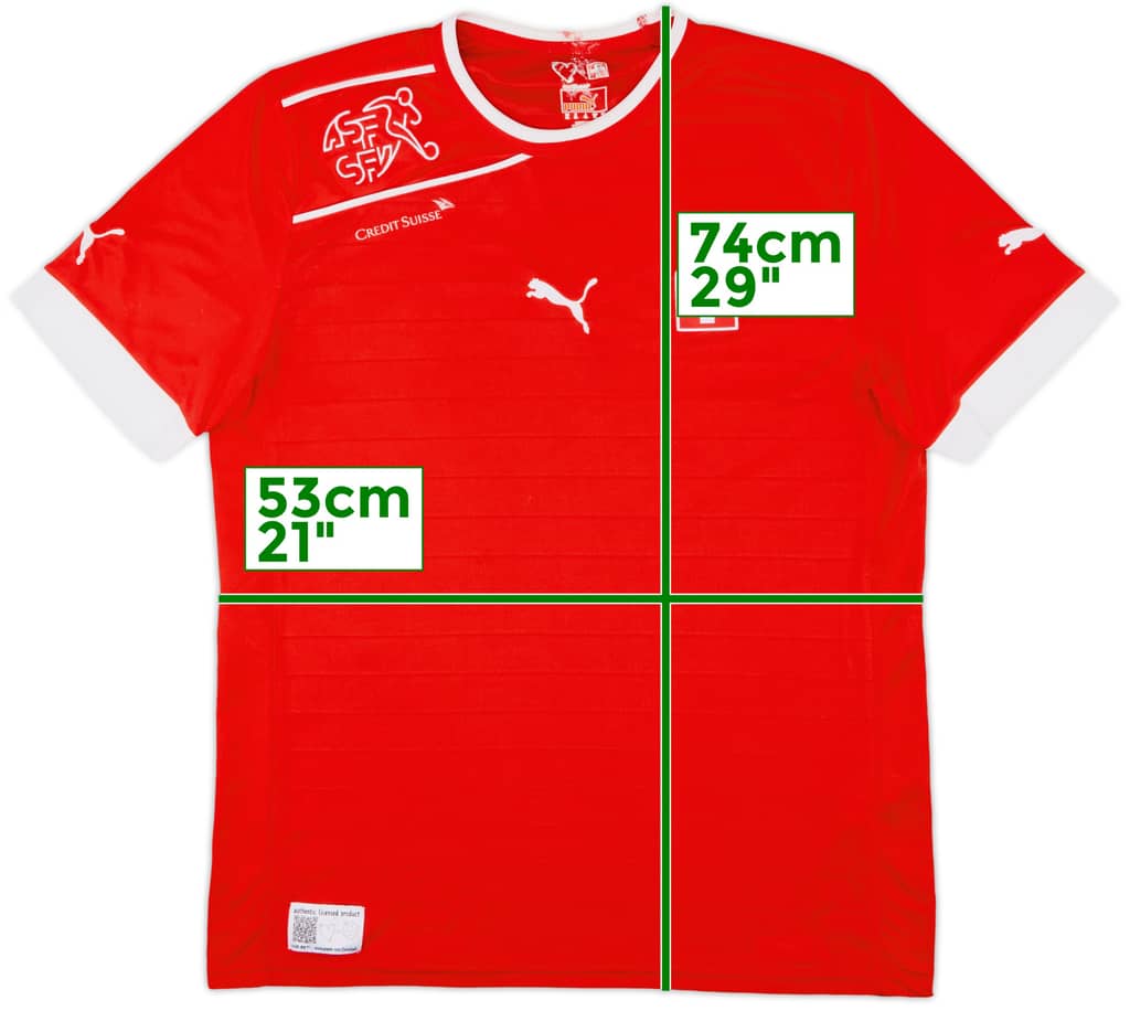 2012-13 Switzerland Home Shirt - 8/10 - (XL)