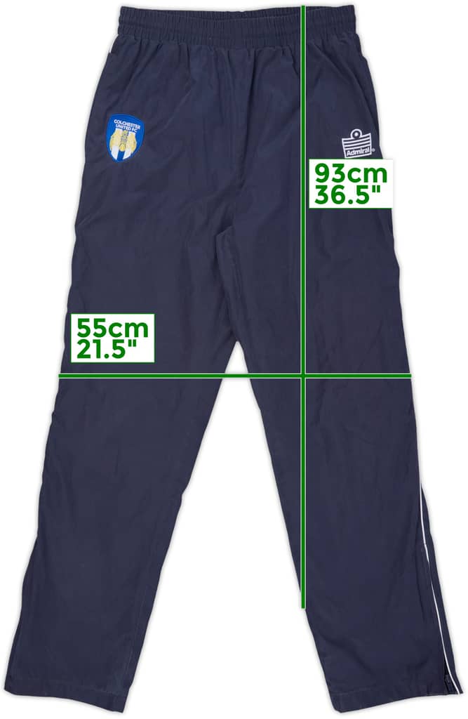 2004-06 Colchester United Admiral Track Pants/Bottoms - 8/10 - (M)