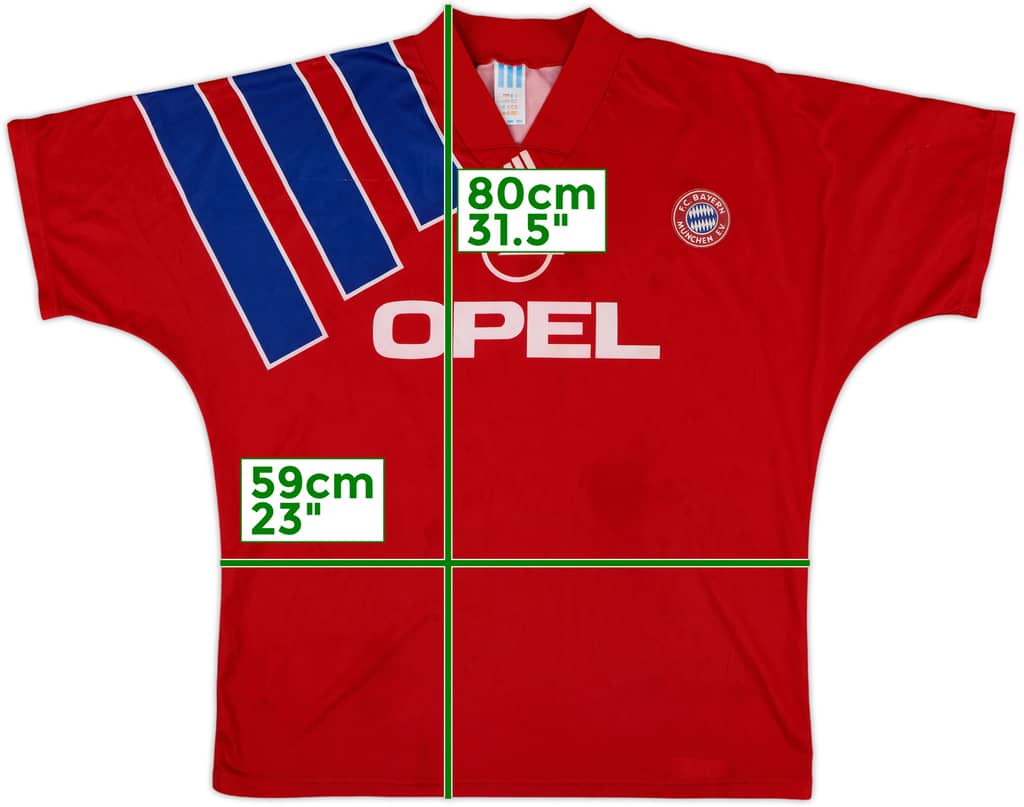 1991-93 Bayern Munich Home Shirt - 8/10 - (XL)