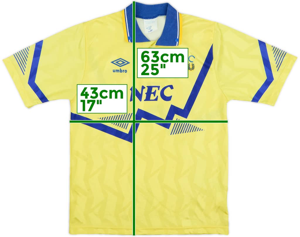 1990-92 Everton Away Shirt - 8/10 - (L.Boys)