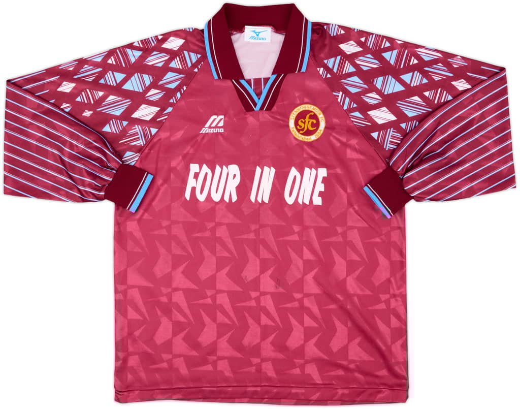 1996-98 Stenhousemuir Home L/S Shirt - 8/10 - (XL)