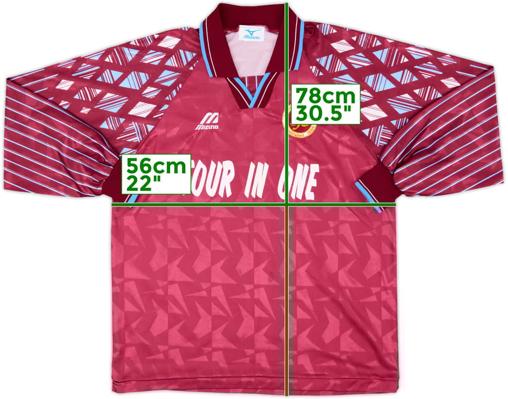 1996-98 Stenhousemuir Home L/S Shirt - 8/10 - (XL)