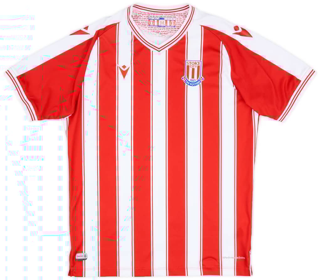 2020-21 Stoke City Home Shirt - 7/10 - (L.Boys)