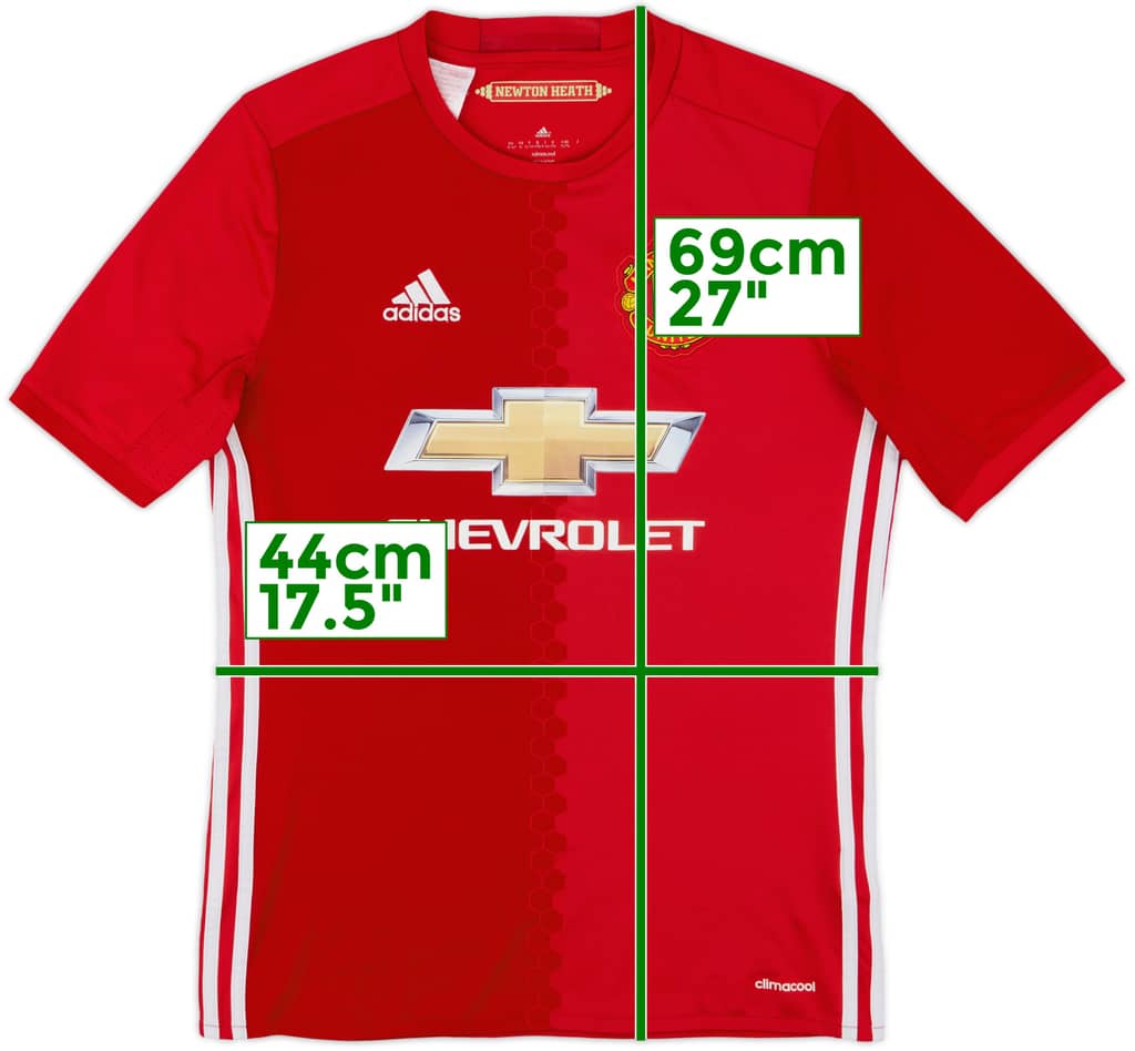2016-17 Manchester United Home Shirt - 6/10 - (XL.Boys)