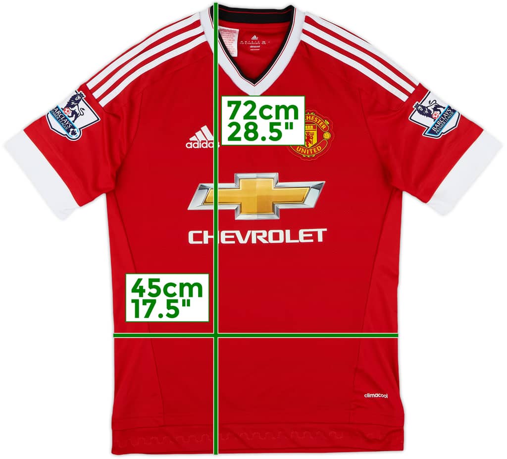 2015-16 Manchester United Home Shirt - 9/10 - (XL.Boys)