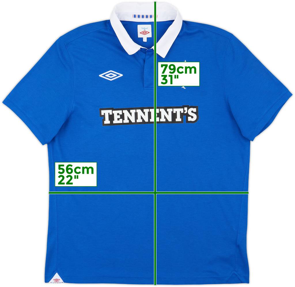 2010-11 Rangers Home Shirt - 8/10 - (L)