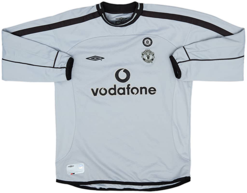 2001-02 Manchester United Centenary GK Shirt - 9/10 - (M.Boys)
