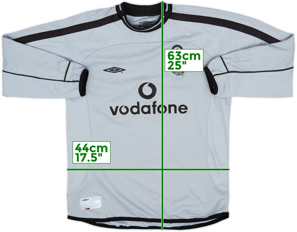 2001-02 Manchester United Centenary GK Shirt - 9/10 - (M.Boys)