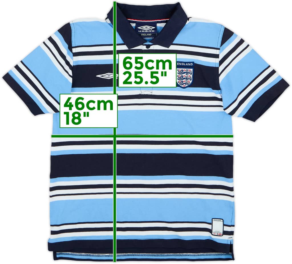 2002-04 England Umbro Polo Shirt - 8/10 - (XL.Boys)