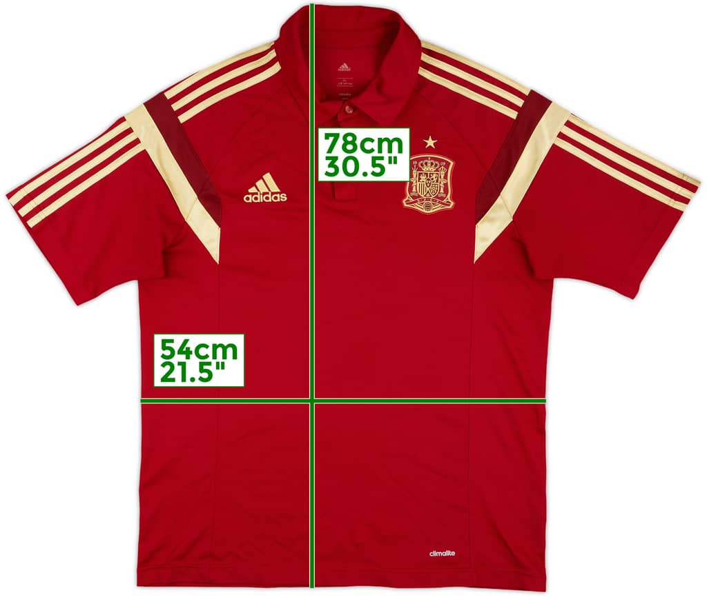 2014-15 Spain adidas Polo Shirt - 9/10 - (XXL)