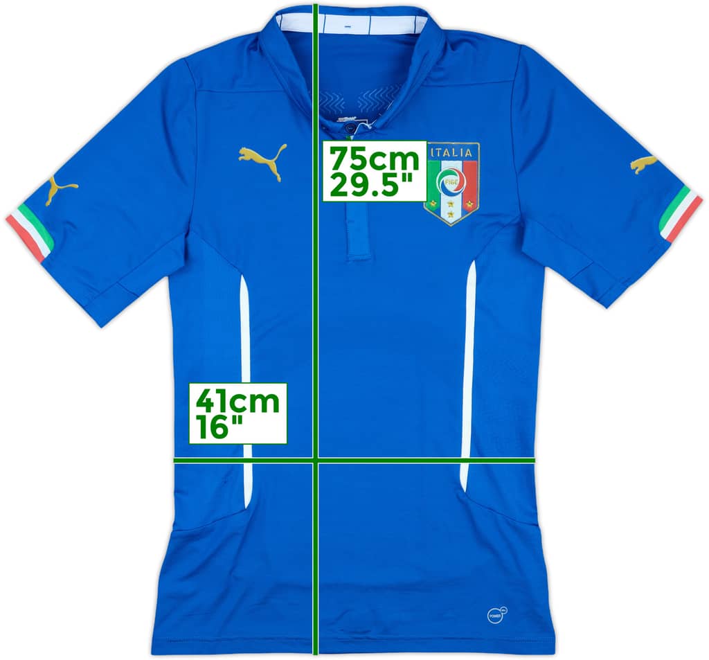 2014-15 Italy Player Issue Home Shirt - 8/10 - (XL)