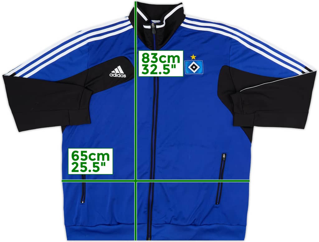 2013-14 Hamburg adidas 1/4 Zip Track Jacket - 8/10 - (XXL)