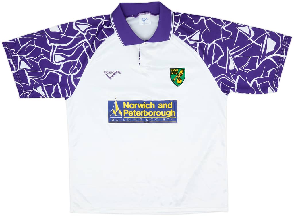 1992-94 Norwich Away Shirt - 8/10 - (L)