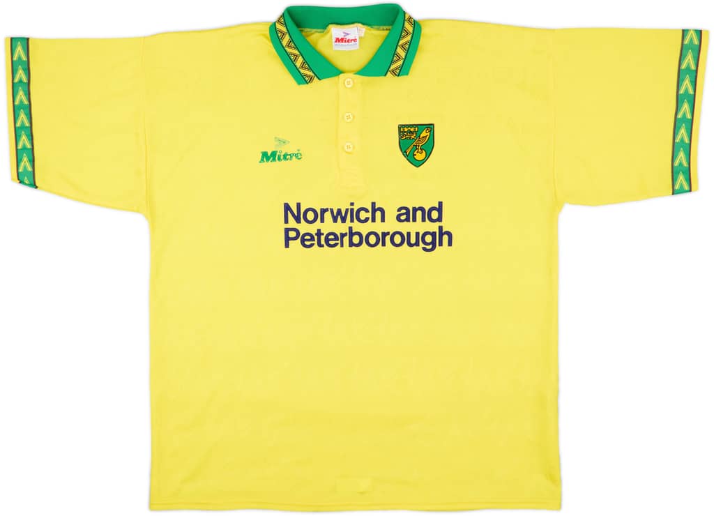 1994-96 Norwich Home Shirt - 9/10 - (XL)