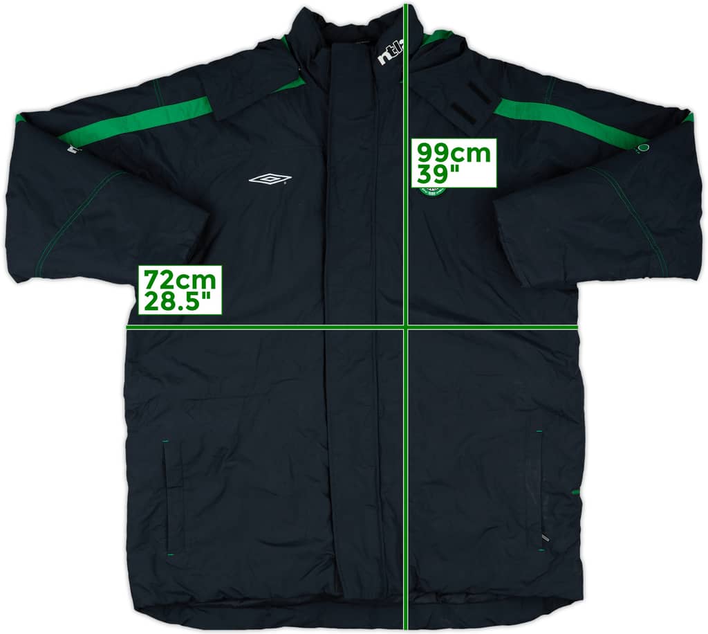 2001-03 Celtic Umbro Padded Bench Coat - 8/10 - (XL)