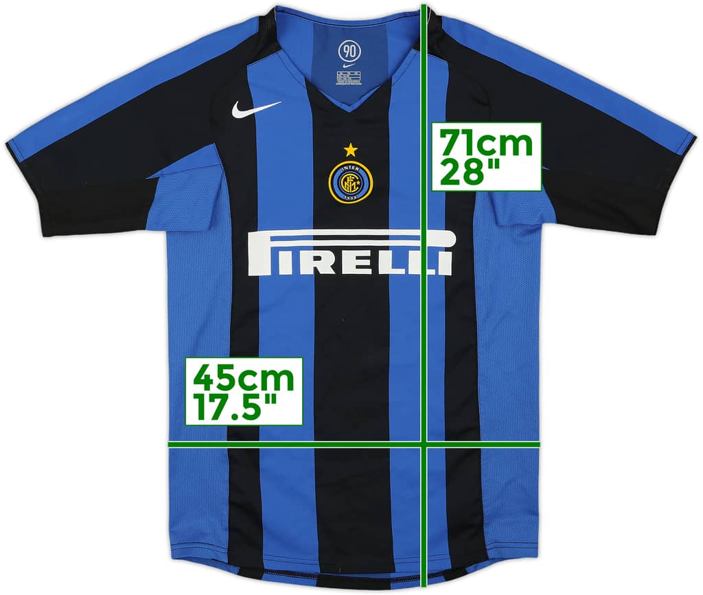 2004-05 Inter Milan Home Shirt - 8/10 - (XL.Boys)