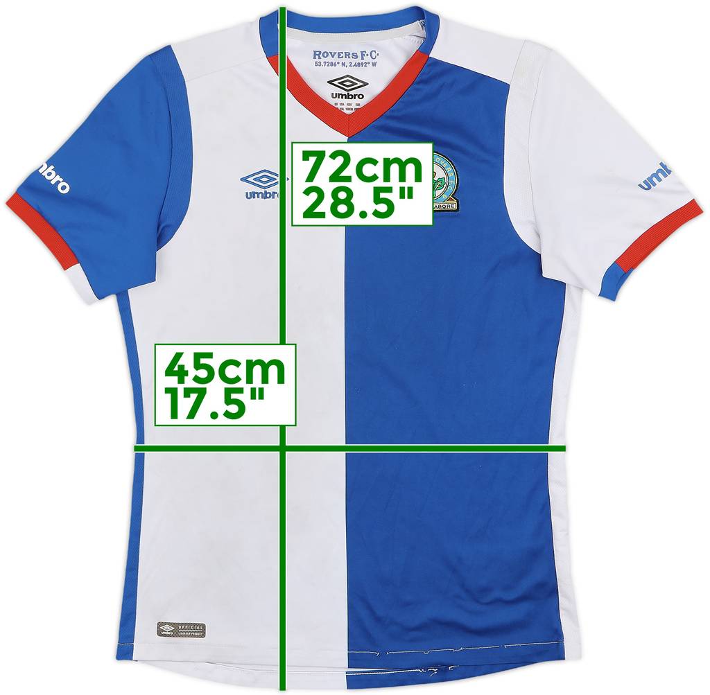 2016-17 Blackburn Home Shirt - 5/10 - (XL.Boys)