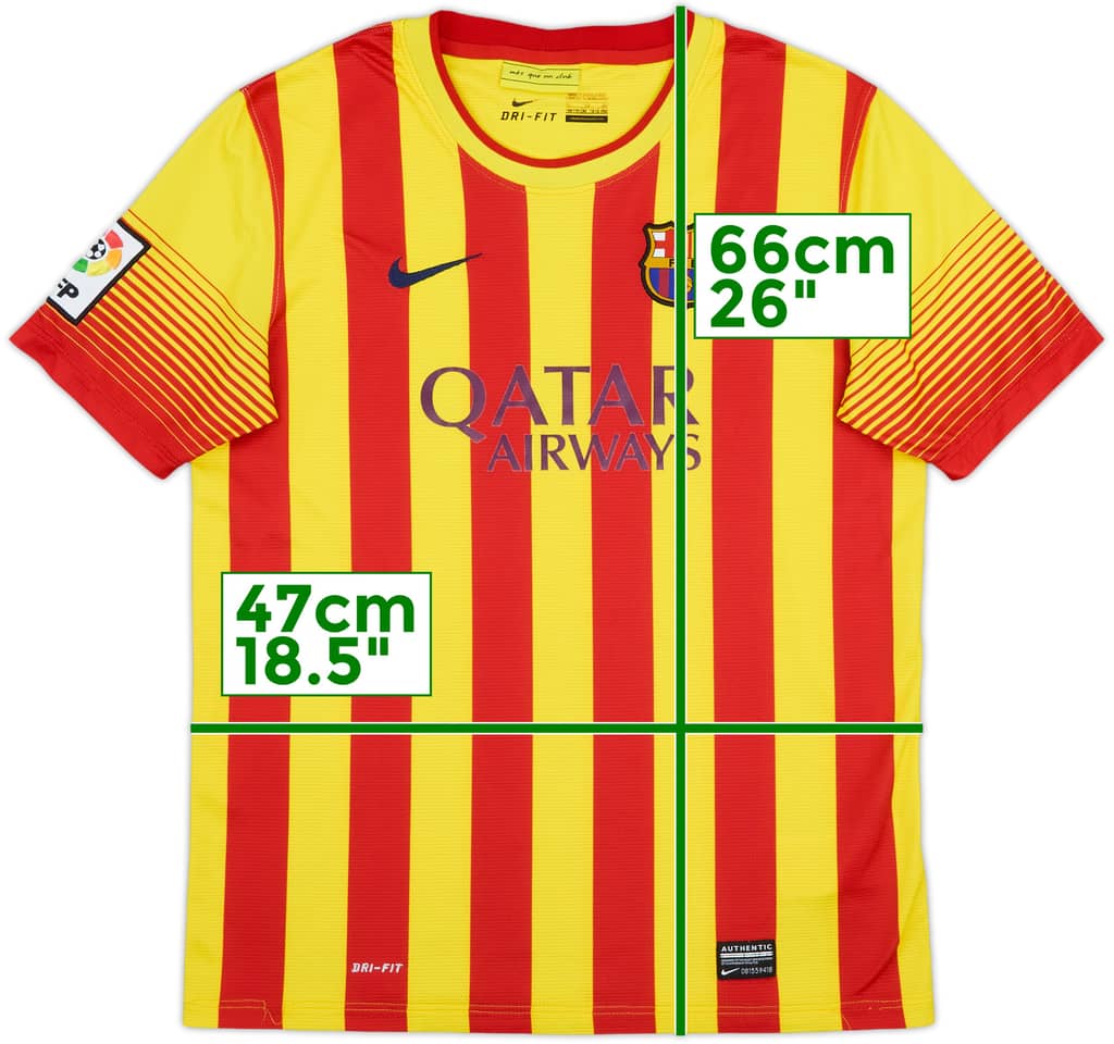2013-15 Barcelona Away Shirt - 8/10 - (XL.Boys)