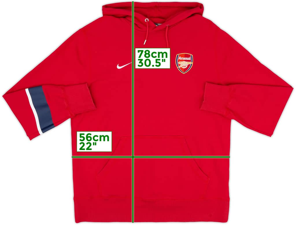 2013-14 Arsenal Nike Hooded Sweat Top - 8/10 - (L)