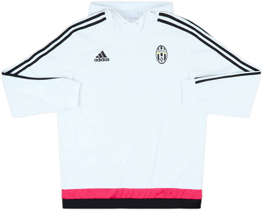 2015-16 Juventus adidas Hooded Sweat Top - 8/10 - (L)