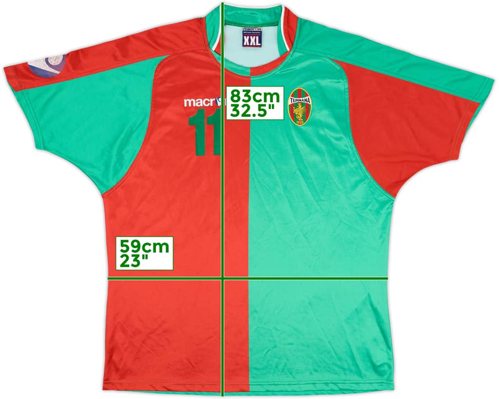 2006-07 Ternana Macron Player Issue Training Shirt #11 - 6/10 - (XXL)