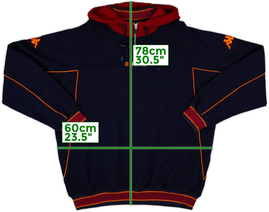2002-03 Roma Kappa 1/4 Zip Sweat Top - 7/10 - (XL)