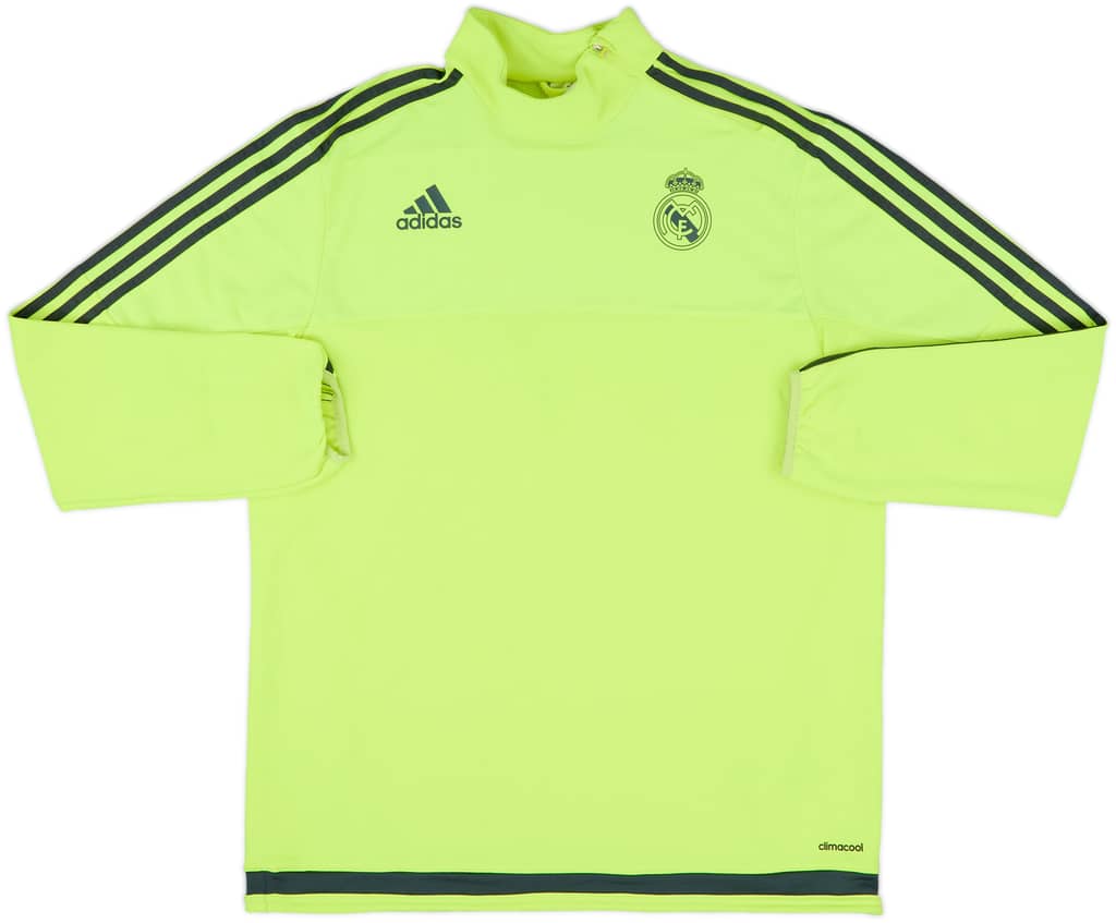 2015-16 Real Madrid adidas 1/4 Zip Drill Top - 8/10 - (L)