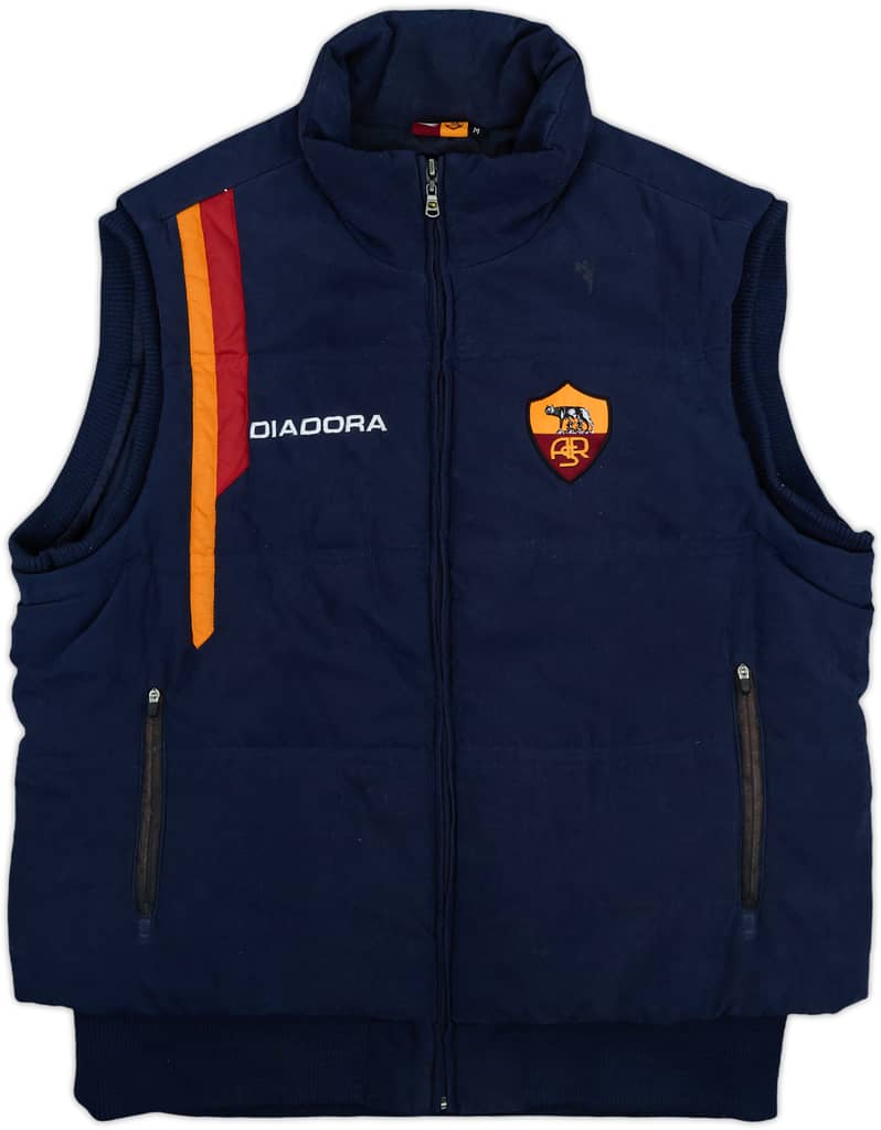 2004-05 Roma Diadora Padded Gilet - 6/10 - (M)