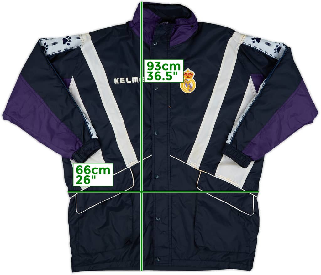 1997-98 Real Madrid Kelme Hooded Rain Jacket - 6/10 - (M)