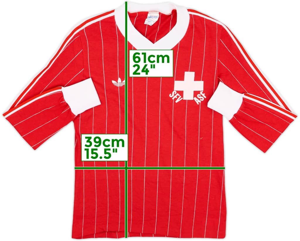 1982-84 Switzerland Home L/S Shirt - 9/10 - (XS)