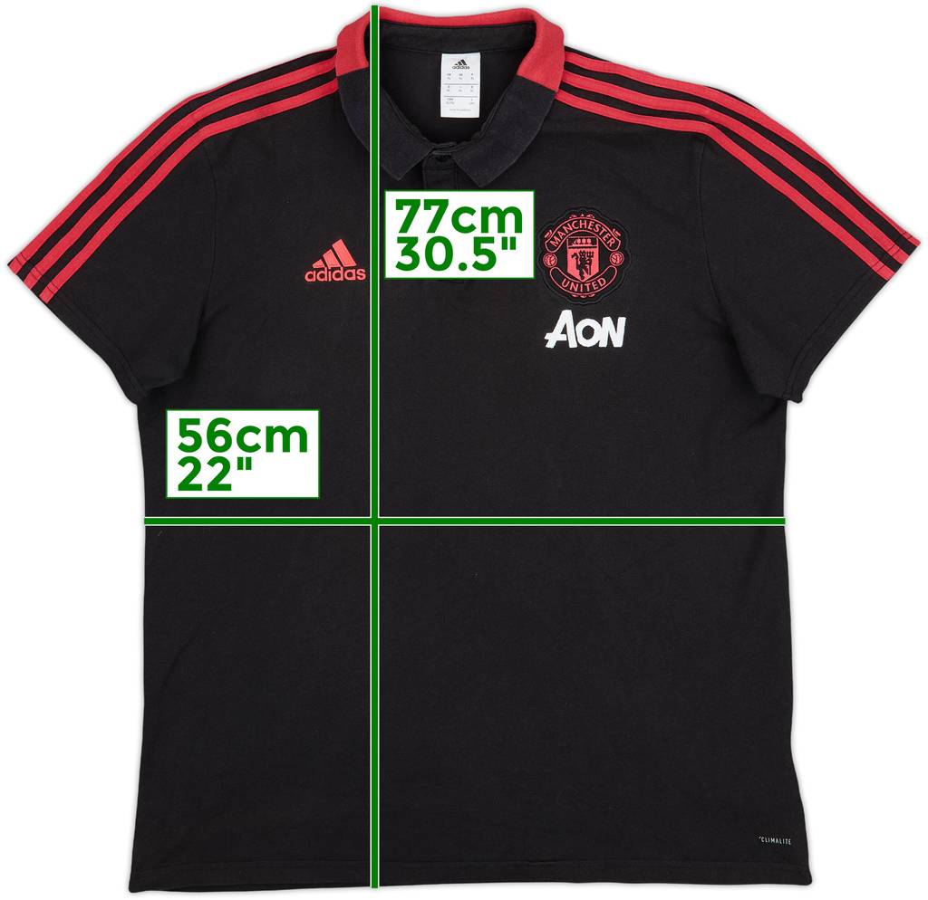 2018-19 Manchester United adidas Polo Shirt - 9/10 - (XL)