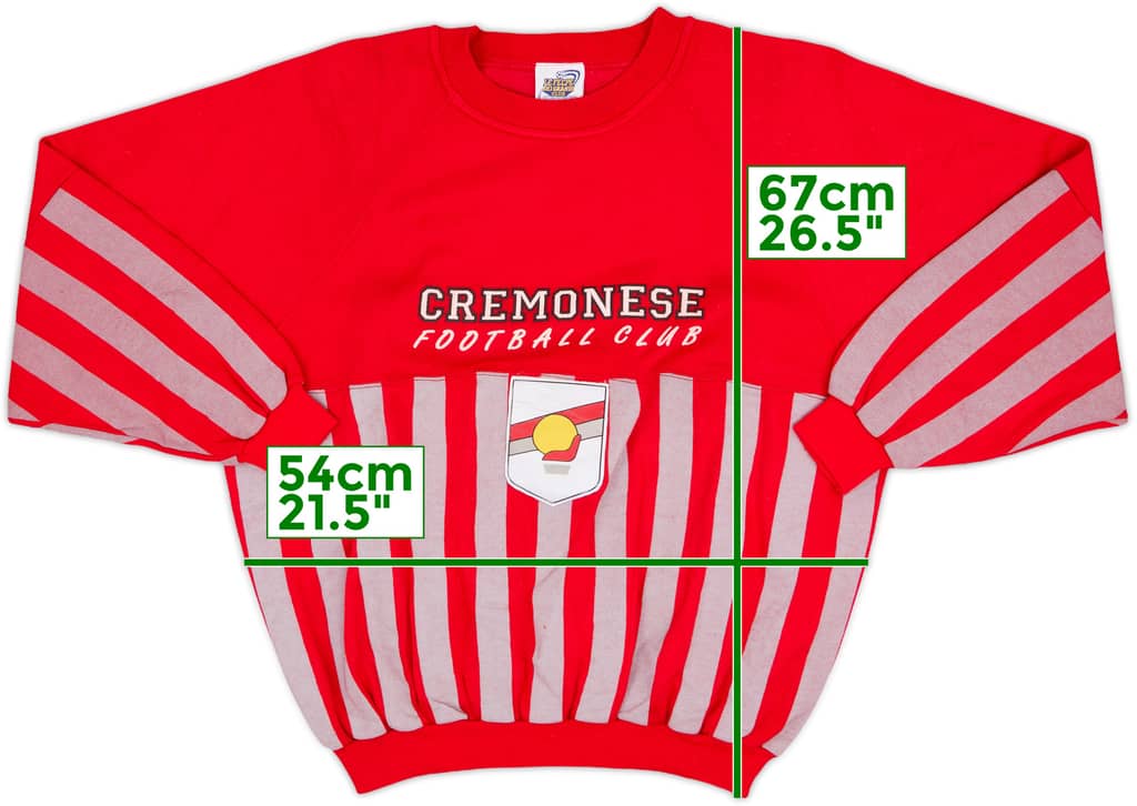 1990-91 Cremonese Le Felpe Dei Grandi Club Sweat Top - 8/10 - (L)