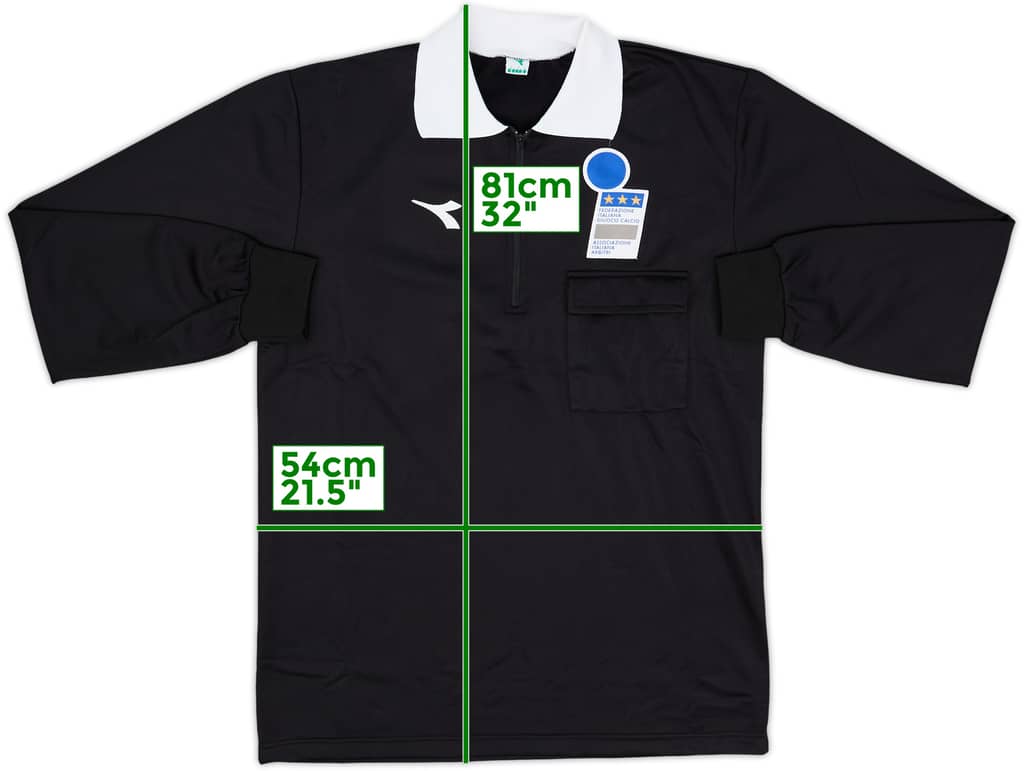 1990s Italy FIGC Diadora Referee L/S Shirt - 10/10 - (M)