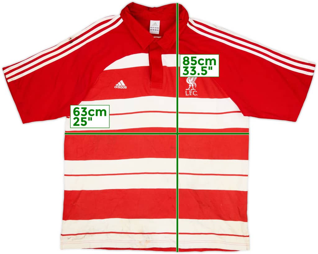 2008-09 Liverpool adidas Polo Shirt - 7/10 - (XL)