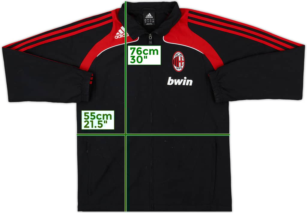 2008-09 AC Milan adidas Track Jacket - 8/10 - (S)